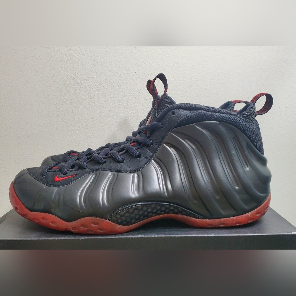 2010 Nike Foamposite "Cough Drops" Black/Varsity Red size 12
